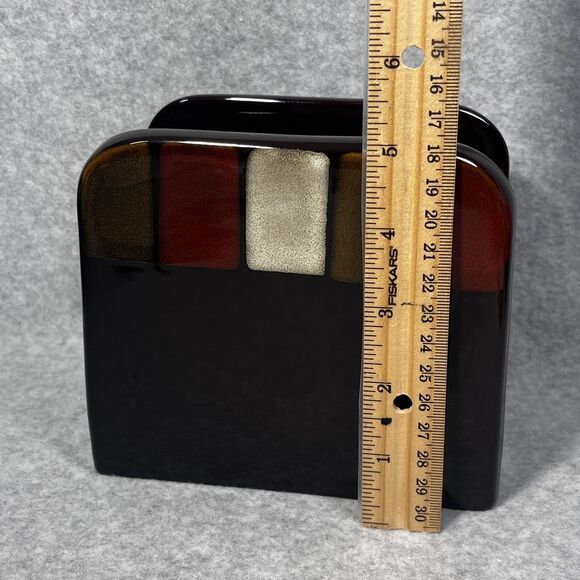 Pfaltzgraff Everyday Taos Napkin Holder Ceramic Southwest Colors Kitchen Decor‎ - Picture 6 of 10